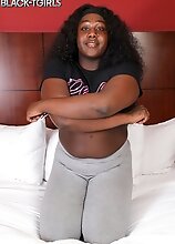 Watch 21 year old black tgirl Miracle as she shows off that thick body, some really sexy boobs, that big ass and that big cock
